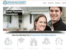 Tablet Screenshot of douglascountyhousingpartnership.org